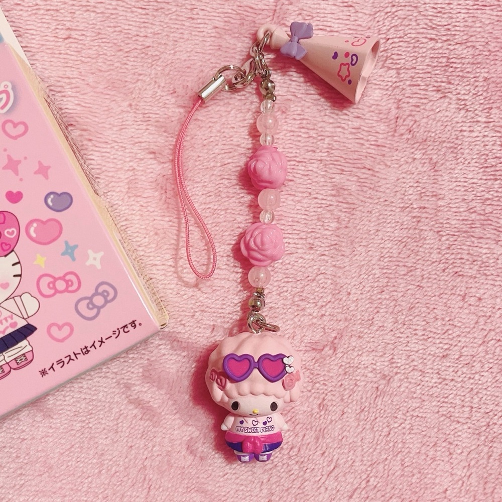 Sanrio My Sweet Piano Gakuen Kirameki School Sparkle Keychain Strap Charm